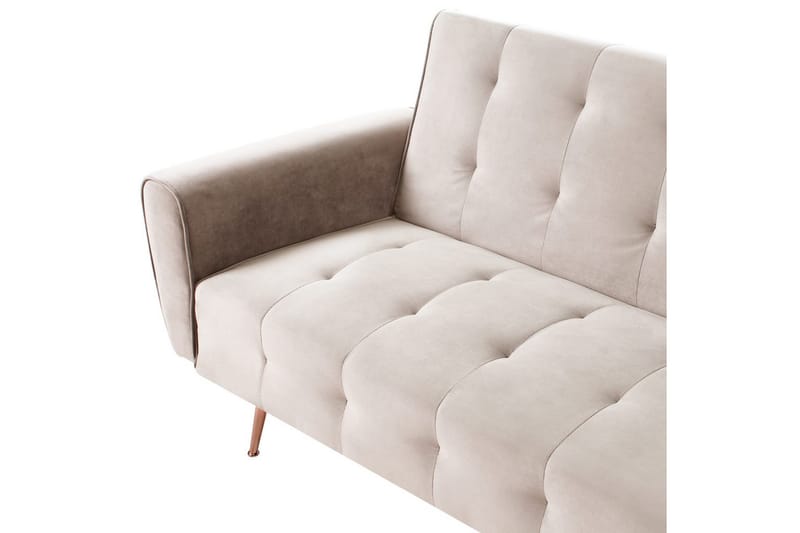 Sovesofa Selnes - Beige, kobber - Møbler - Sofaer - Sovesofaer
