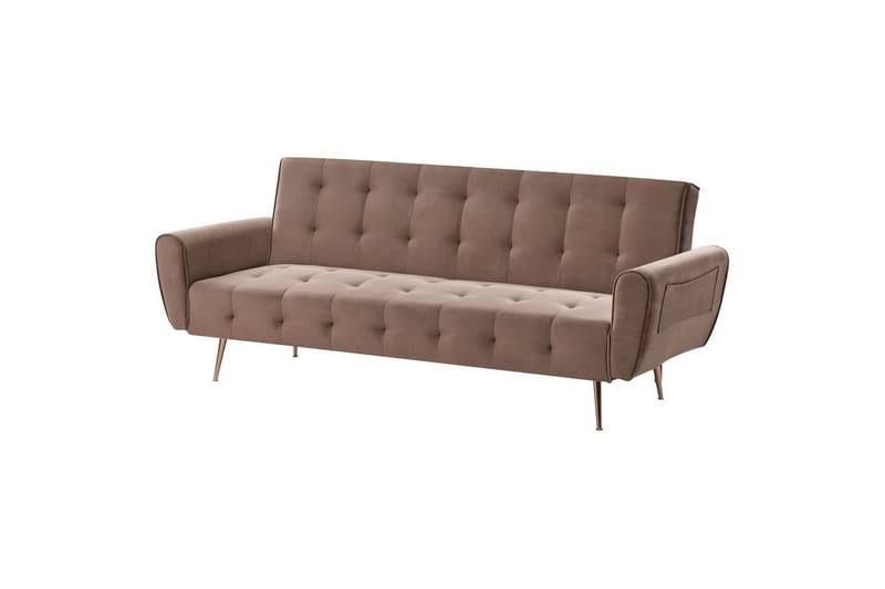 Sovesofa Selnes - Brun, kobber - Møbler - Sofaer - Sovesofaer