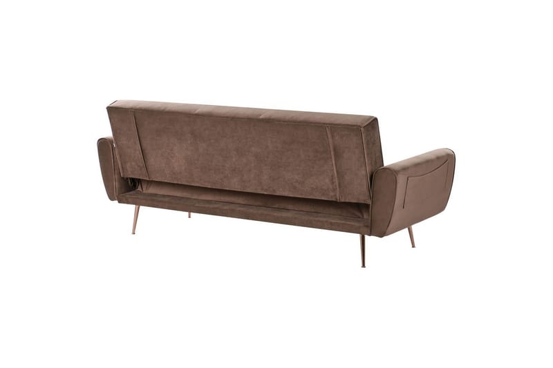 Sovesofa Selnes - Brun, kobber - Møbler - Sofaer - Sovesofaer