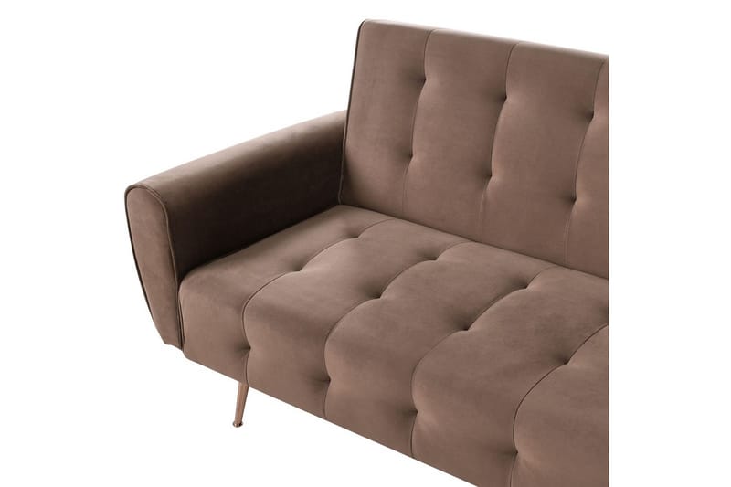 Sovesofa Selnes - Brun, kobber - Møbler - Sofaer - Sovesofaer