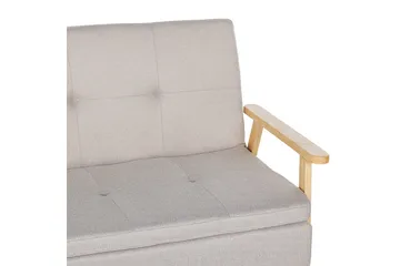 Sovesofa Tjorn - Beige, lyst træ, Beige, Lys Træ, 185x110 cm - Møbler - Sofaer - Sovesofaer