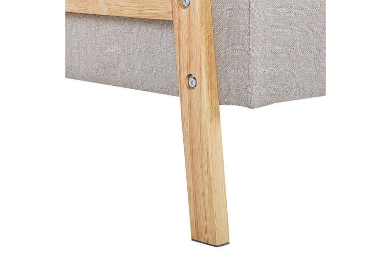 Sovesofa Tjorn - Beige, lyst træ, Beige, Lys Træ, 185x110 cm - Møbler - Sofaer - Sovesofaer