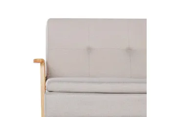 Sovesofa Tjorn - Beige, lyst træ, Beige, Lys Træ, 185x110 cm - Møbler - Sofaer - Sovesofaer