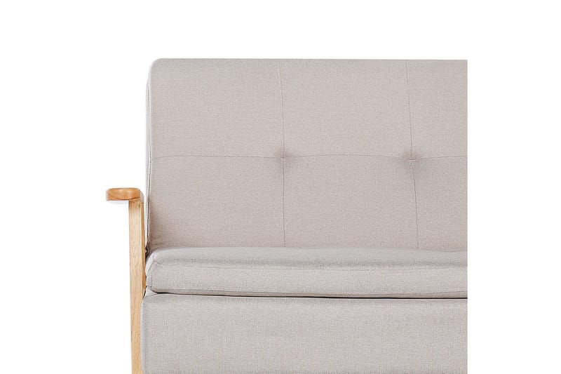 Sovesofa Tjorn - Beige, lyst træ, Beige, Lys Træ, 185x110 cm - Møbler - Sofaer - Sovesofaer