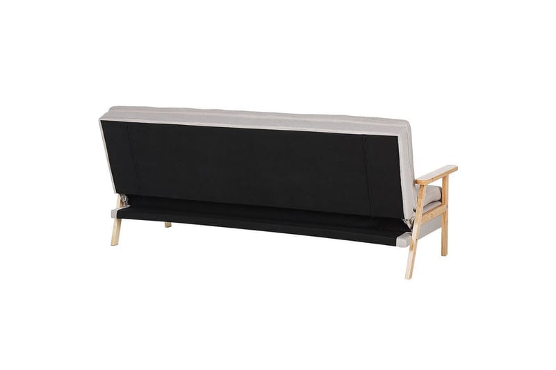 Sovesofa Tjorn - Beige, lyst træ, Beige, Lys Træ, 185x110 cm - Møbler - Sofaer - Sovesofaer