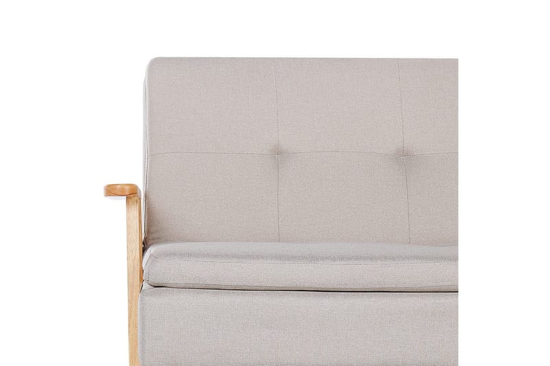 Sovesofa Tjorn - Beige, lyst træ, Beige, Lys Træ, 185x110 cm - Møbler - Sofaer - Sovesofaer