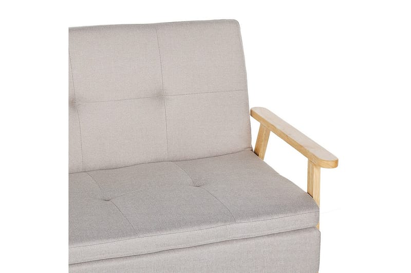 Sovesofa Tjorn - Beige, lyst træ, Beige, Lys Træ, 185x110 cm - Møbler - Sofaer - Sovesofaer