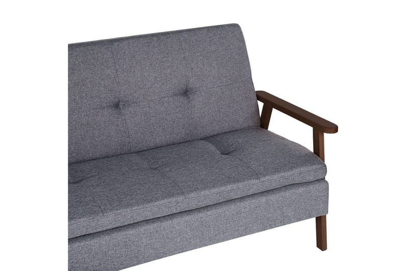 Sovesofa Tjorn - Grå, mørkt træ, 185x110 cm - Møbler - Sofaer - Sovesofaer