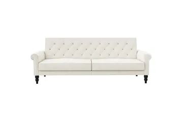 Sovesofa uden divan & chaiselong Loft24 Tyne Sovesofa 3-personers Hvid