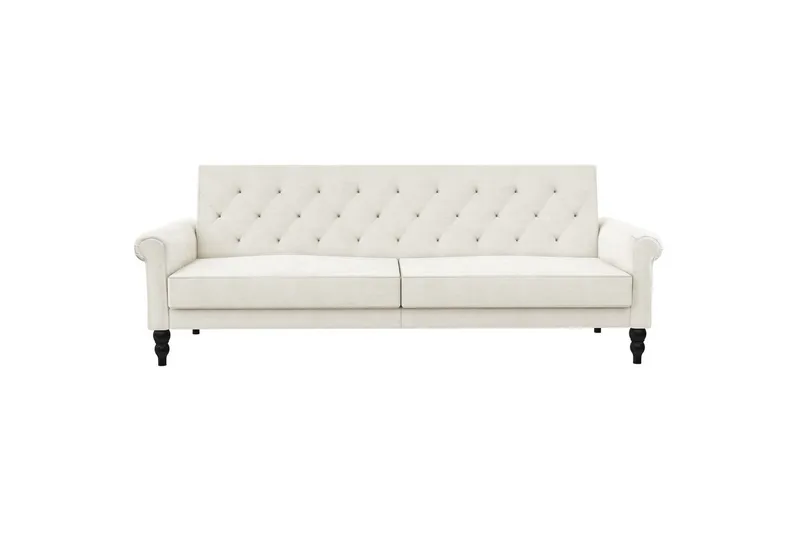 Sovesofa uden divan & chaiselong Loft24 Tyne Sovesofa 3-personers Hvid - Møbler - Sofaer - Sovesofaer