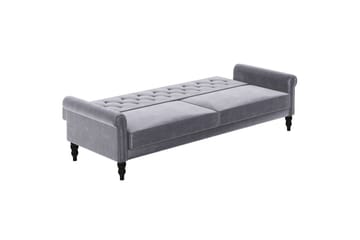 Sovesofa uden divan & chaiselong Loft24 Tyne Sovesofa 3-personers Mørkegrå - Møbler - Sofaer - Sovesofaer