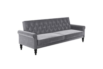 Sovesofa uden divan & chaiselong Loft24 Tyne Sovesofa 3-personers Mørkegrå - Møbler - Sofaer - Sovesofaer