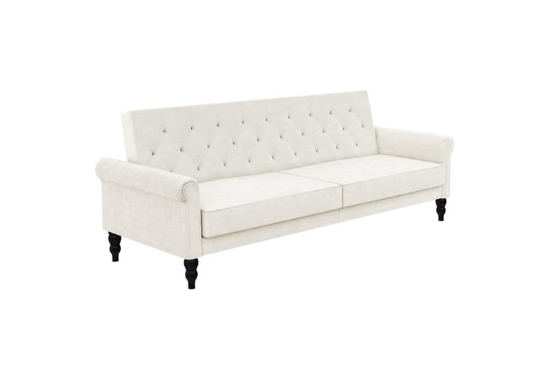 Sovesofa uden divan & chaiselong Loft24 Tyne Sovesofa 3-personers Hvid - Møbler - Sofaer - Sovesofaer