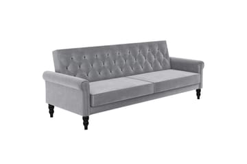 Sovesofa uden divan & chaiselong Loft24 Tyne Sovesofa 3-personers Grå - Møbler - Sofaer - Sovesofaer