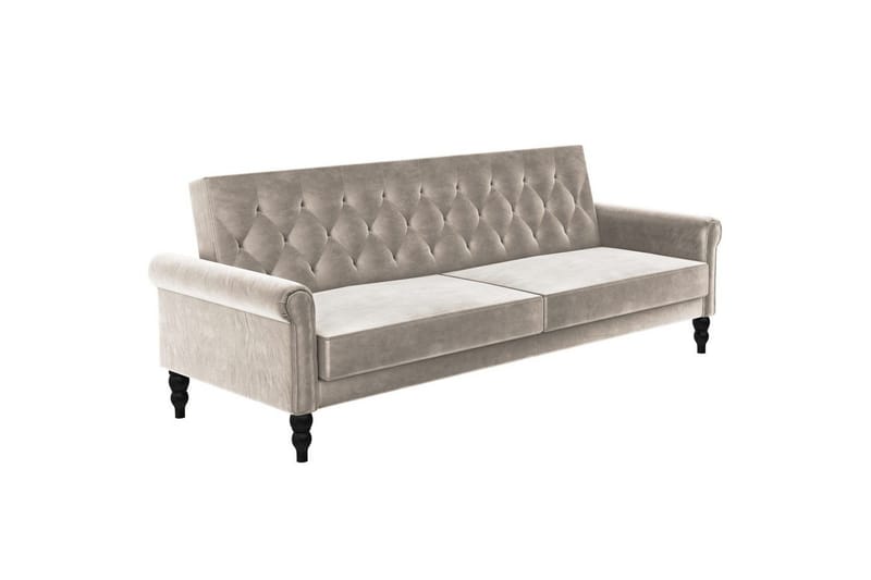 Sovesofa uden divan & chaiselong Loft24 Tyne Sovesofa 3-personers Beige - Møbler - Sofaer - Sovesofaer