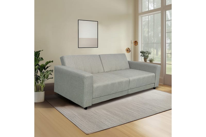 Sovesofa uden divan og chaiselong Loft24 Sovesofa Loft24 Allie II Brun Velour - Møbler - Sofaer - Sovesofaer