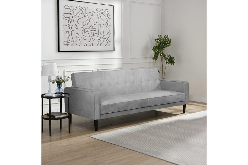 Sovesofa uden divan og chaiselong Loft24 Sovesofa Loft24 Avon Grå1 - Møbler - Sofaer - Sovesofaer