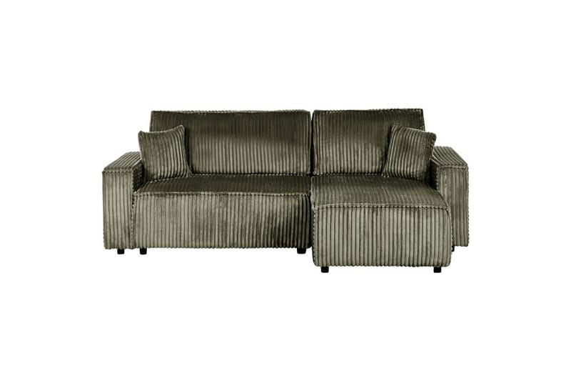 Sovesofa venstrevendt Abacka - Grøn, sort - Møbler - Sofaer - Sovesofaer