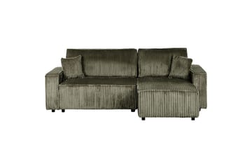 Sovesofa venstrevendt Abacka - Grøn, sort - Møbler - Sofaer - Sovesofaer