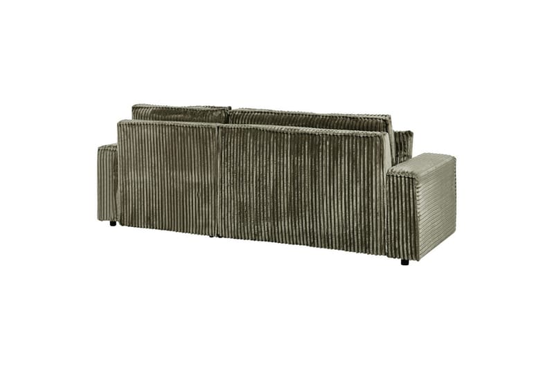 Sovesofa venstrevendt Abacka - Grøn, sort - Møbler - Sofaer - Sovesofaer