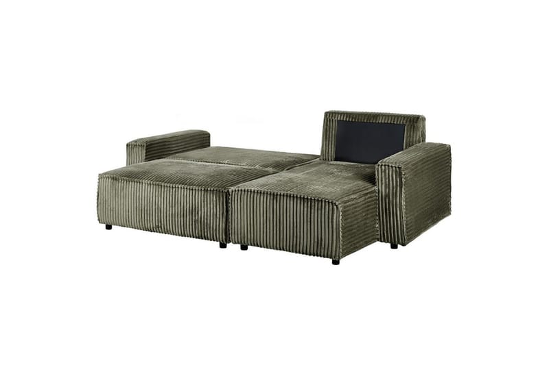 Sovesofa venstrevendt Abacka - Grøn, sort - Møbler - Sofaer - Sovesofaer