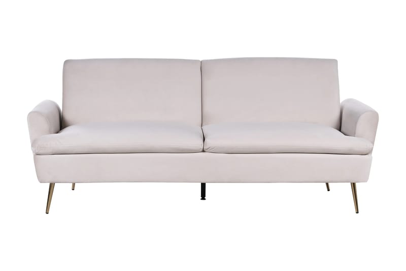 Sovesofa Vettre - Beige, guld - Møbler - Sofaer - Sovesofaer