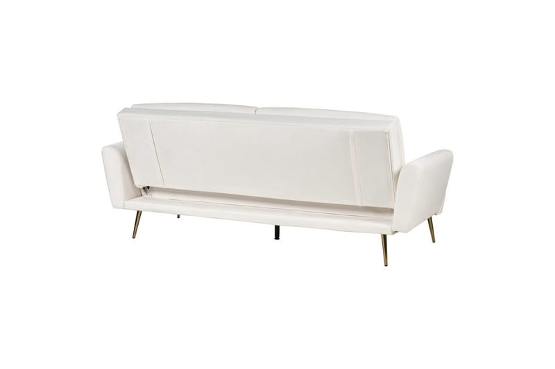 Sovesofa Vettre - Hvid, Guld - Møbler - Sofaer - Sovesofaer