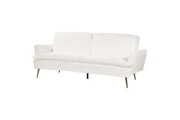 Sovesofa Vettre - Hvid, Guld - Møbler - Sofaer - Sovesofaer