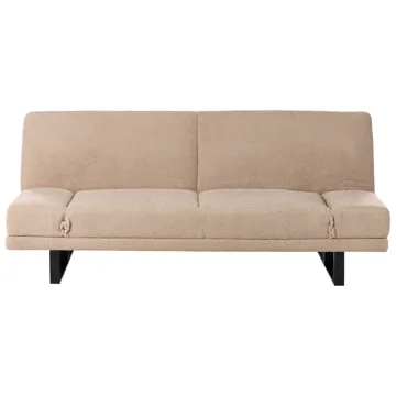 Sovesofa York Bouclé - Sandbeige - Møbler - Sofaer - Sovesofaer - 2 personers sovesofa
