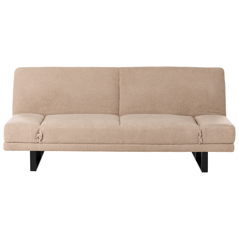 Sovesofa York Bouclé - Sandbeige - Møbler - Sofaer - Sovesofaer - 2 personers sovesofa