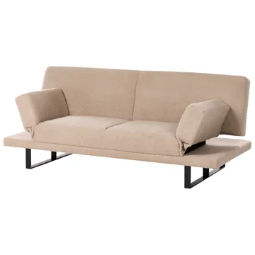 Sovesofa York Bouclé - Sandbeige - Møbler - Sofaer - Sovesofaer - 2 personers sovesofa