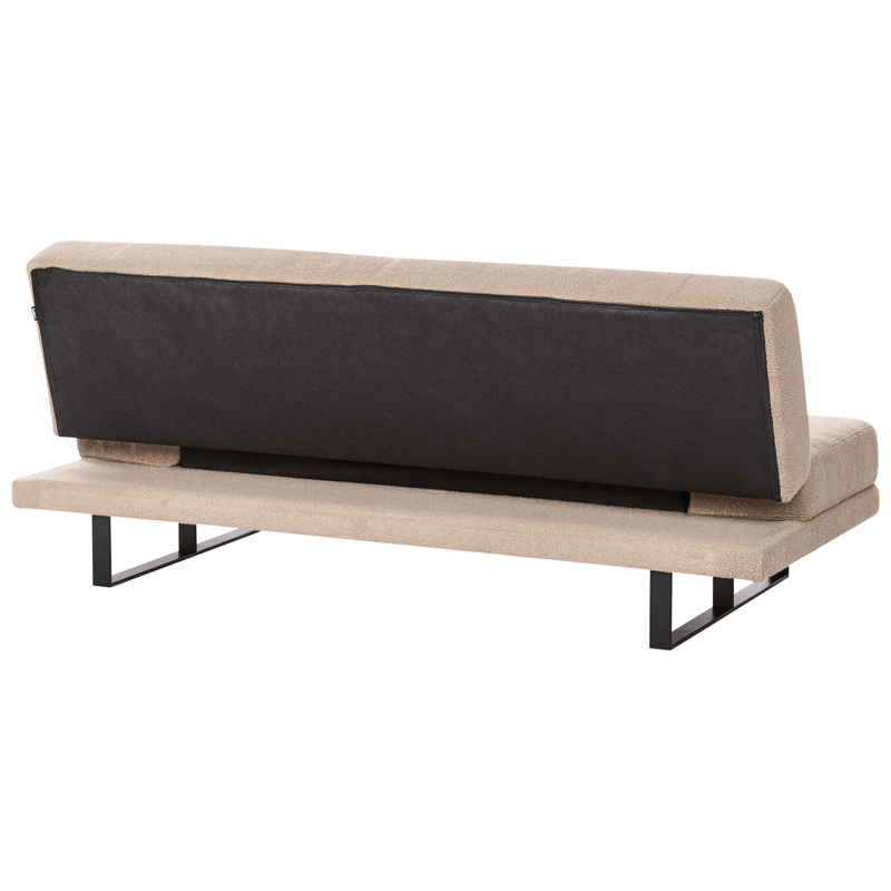 Sovesofa York Bouclé - Sandbeige - Møbler - Sofaer - Sovesofaer - 2 personers sovesofa