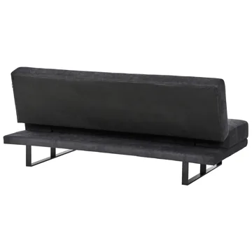 Sovesofa York Chenille - Sort - Møbler - Sofaer - Sovesofaer