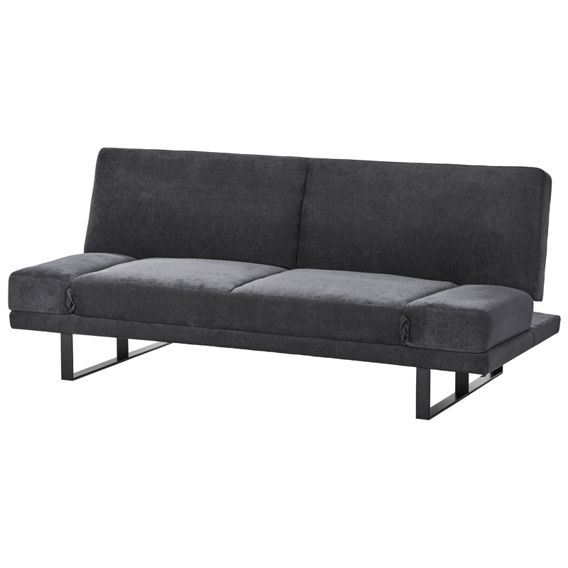 Sovesofa York Chenille - Sort - Møbler - Sofaer - Sovesofaer