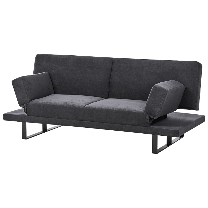 Sovesofa York Chenille - Sort - Møbler - Sofaer - Sovesofaer