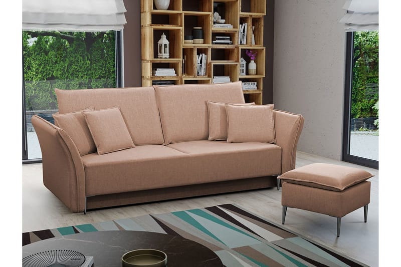 Staffin 3-sits Bäddsoffa beige - Møbler - Sofaer - Sovesofaer