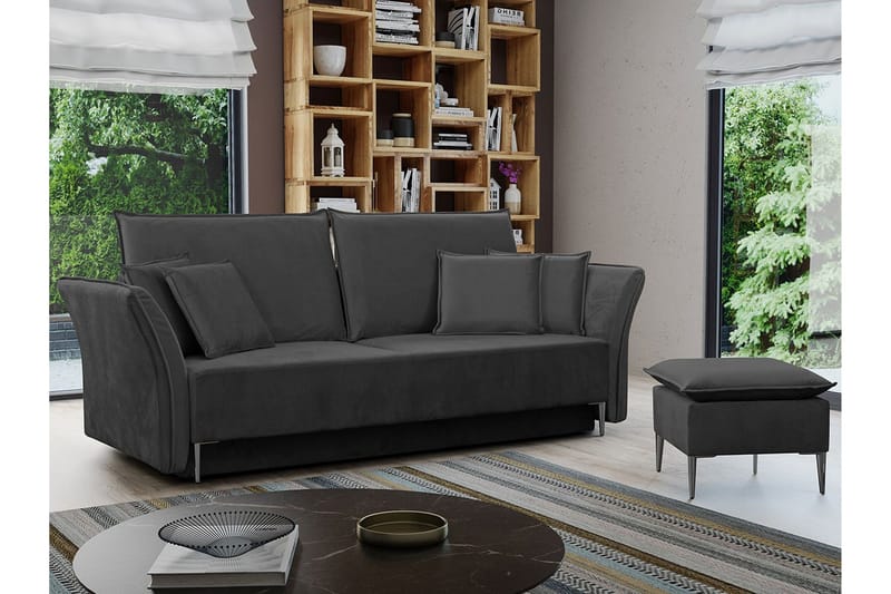 Staffin 3-sits Bäddsoffa Dark grey - Møbler - Sofaer - Sovesofaer