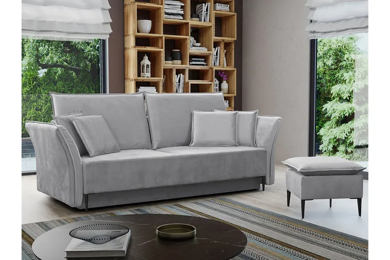 Staffin 3-sits Bäddsoffa Ljusgrå - Møbler - Sofaer - Sovesofaer