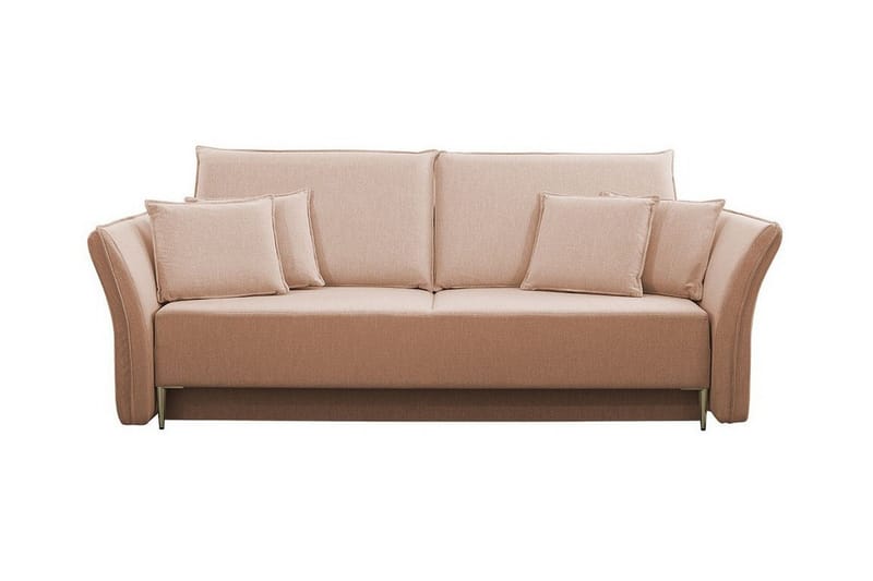 Staffin 3-sits Bäddsoffa NO_BRAND Pink - Møbler - Sofaer - Sovesofaer