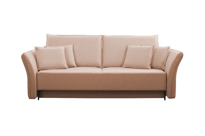 Staffin 3-sits Bäddsoffa Pink/Beige - Møbler - Sofaer - Sovesofaer