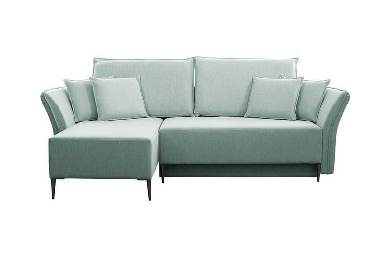 Staffin 3-sits Hörnbäddsoffa NO_BRAND Light green/Green/Mint - Møbler - Sofaer - Sovesofaer