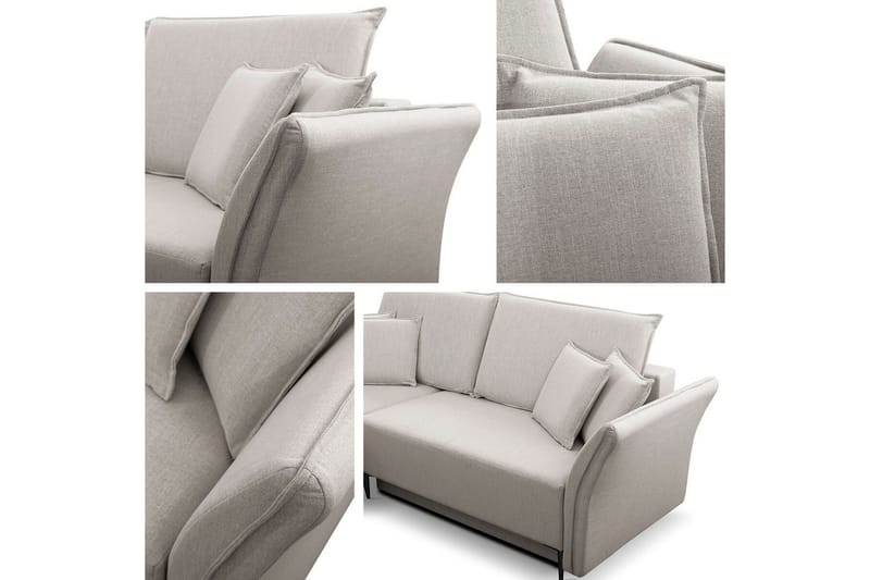 Staffin 3-sits Hörnbäddsoffa NO_BRAND Yellow - Møbler - Sofaer - Sovesofaer
