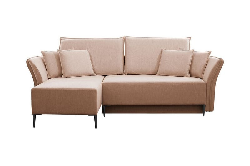 Staffin 3-personers Hjørnesovesofa - Lyserød - Møbler - Sofaer - Sovesofaer