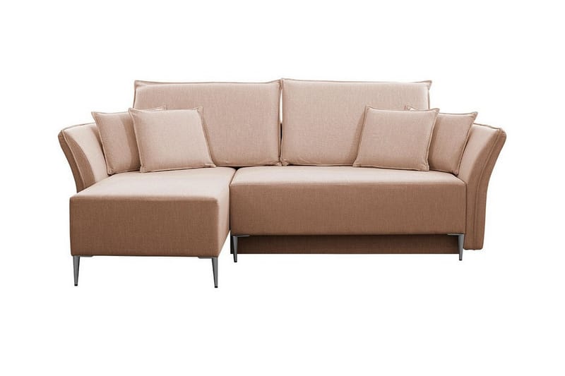 Staffin 3-personers Hjørnesovesofa - Lyserød - Møbler - Sofaer - Sovesofaer