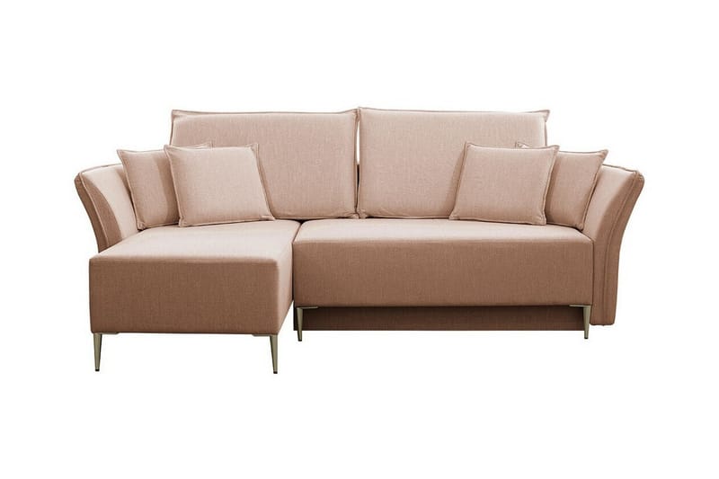 Staffin 3-personers Hjørnesovesofa - Lyserød - Møbler - Sofaer - Sovesofaer