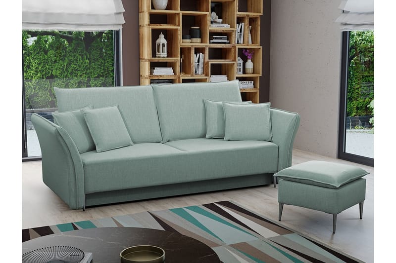 Staffin 3-personers Sovesofa - Blå/Lyseblå - Møbler - Sofaer - Sovesofaer