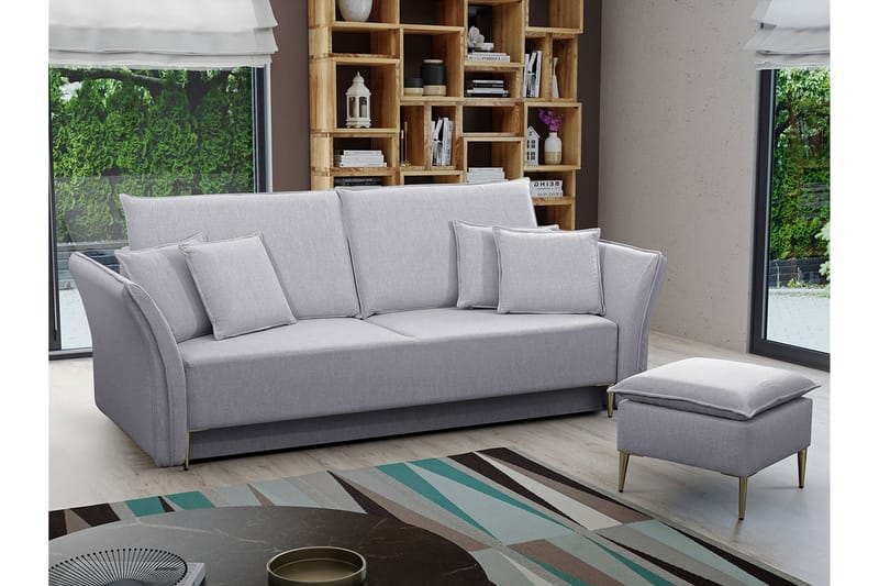 Staffin 3-personers Sovesofa - Lysegrå - Møbler - Sofaer - Sovesofaer
