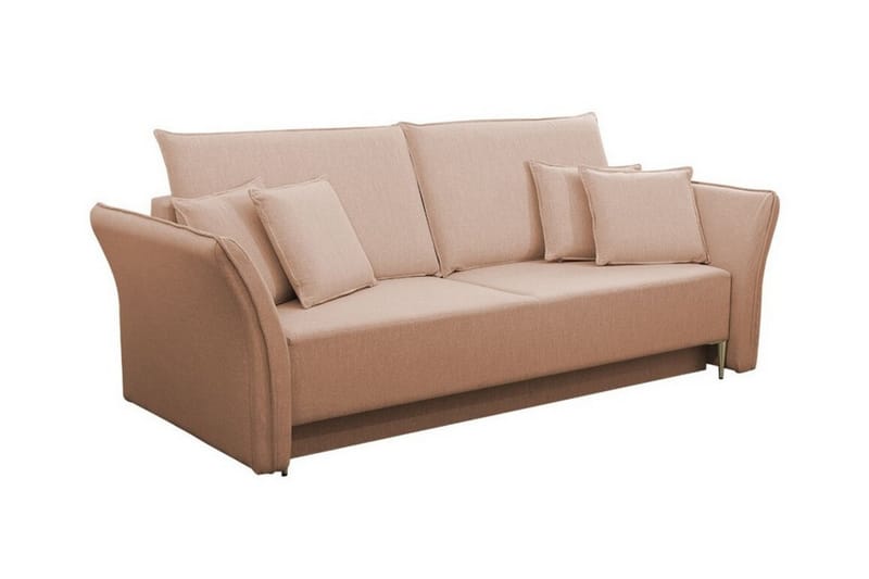 Staffin 3-personers Sovesofa - Lyserød - Sovesofaer - 3 personers sovesofa