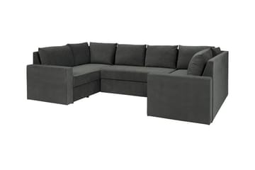 Staffin 4-sits Hörnbäddsoffa Dark grey - Møbler - Sofaer - Sovesofaer