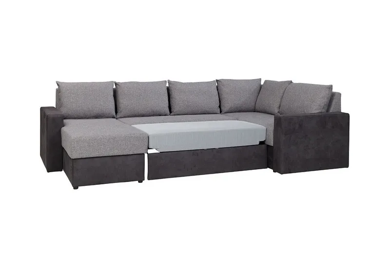Staffin 4-sits Hörnbäddsoffa Dark grey - Møbler - Sofaer - Sovesofaer